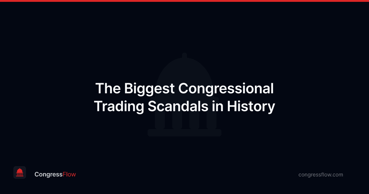The Biggest Congressional Trading Scandals in History